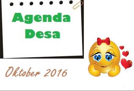 Agenda Bulan Oktober 2016