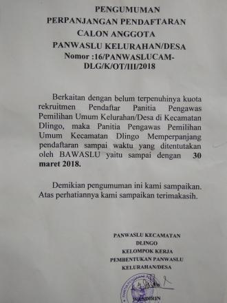 PENGUMUMAN