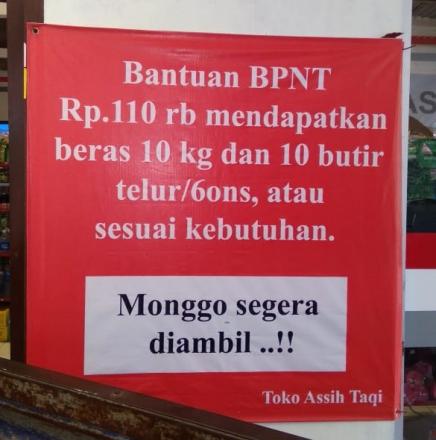 Bantuan BPNT Bulan September Sudah Bisa Diambil