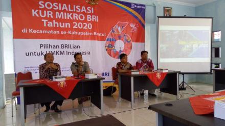 Sosialisasi KUR MIKRO BRI Tahun 2020 di Kecamatan Dlingo