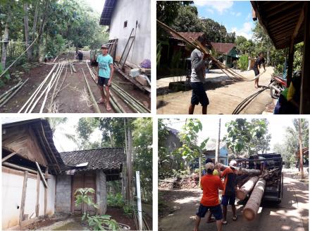 Kerja Bakti Persiapan Renovasi Gudang Inventaris Terong II RT 02