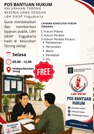 Gandeng LBH SIKAP, Pemerintah Kalurahan Terong Hadirkan Layanan POSBANKUM Gratis Setiap Selasa