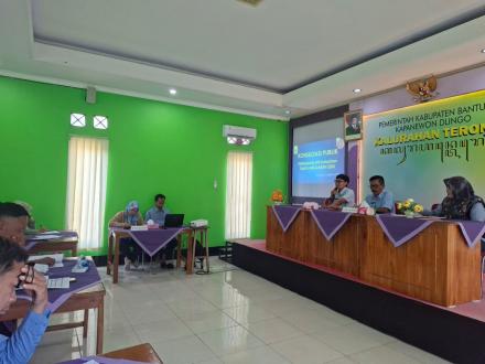 Dihadiri Kawat Praja Dlingo, Kalurahan Terong Gelar Konsultasi Publik Raperkal Perubahan APBKal 2026