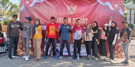 Sambut HUT RI ke-81, Pemerintah Kalurahan Terong Semarakkan Jalan Sehat Se-Kapanewon Dlingo